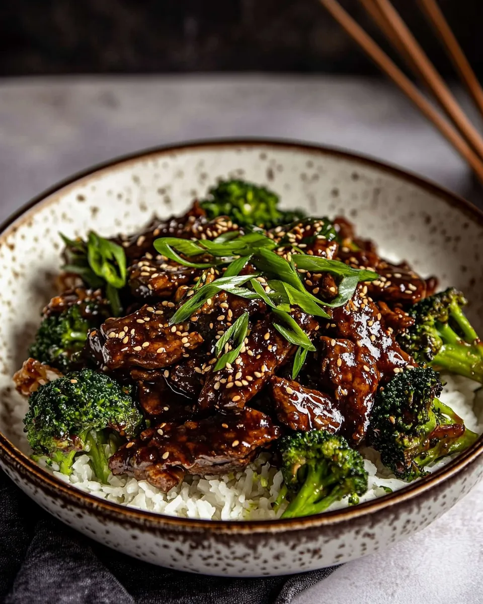 Amazing 20 Minute Miso Ginger Beef and Broccoli. picture