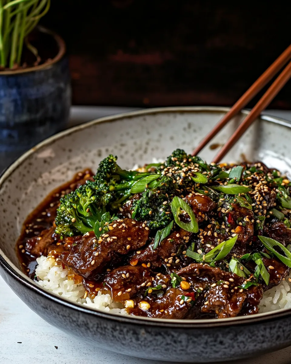 Tasty 20 Minute Miso Ginger Beef and Broccoli. image