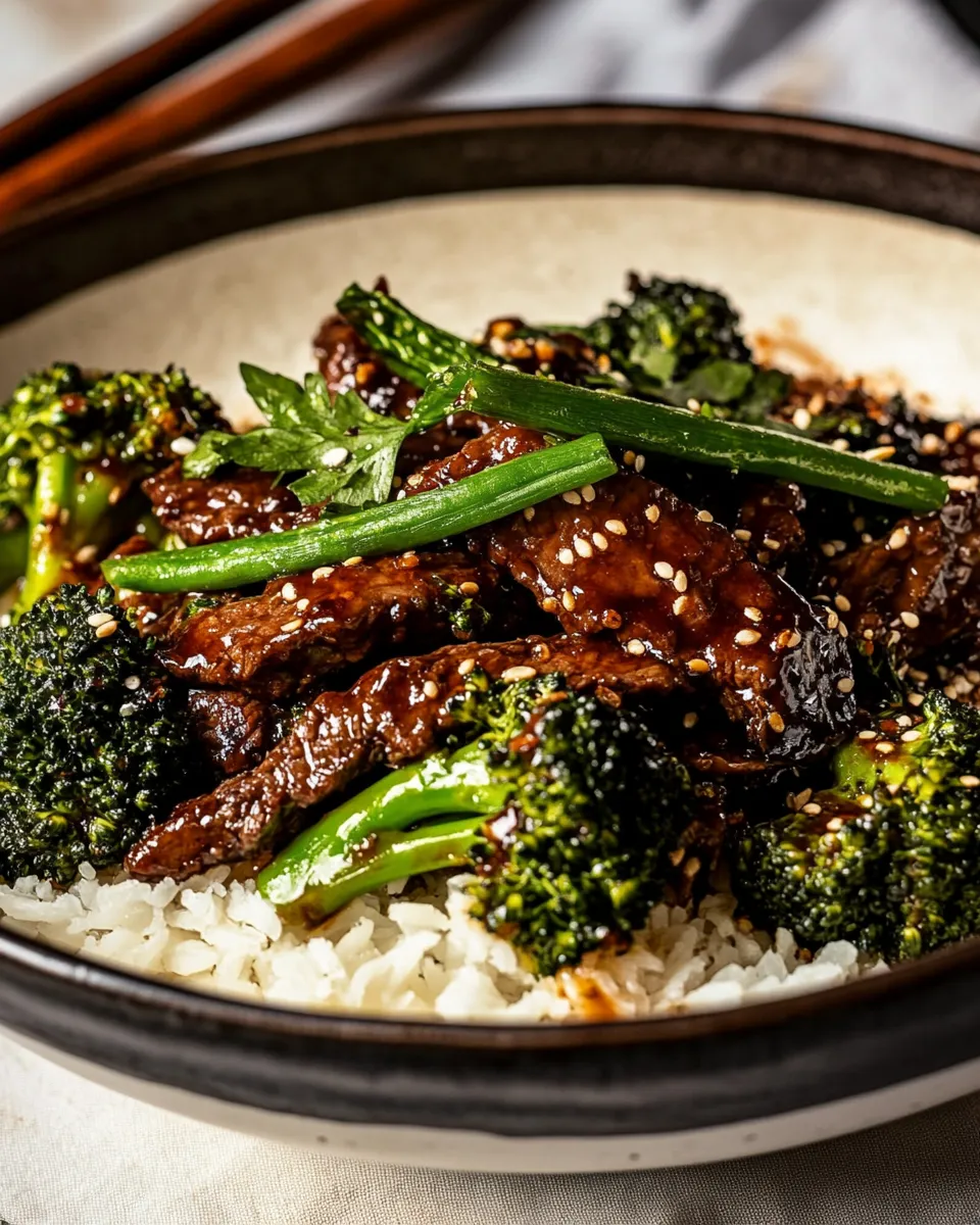 Quick 20 Minute Miso Ginger Beef and Broccoli. photo