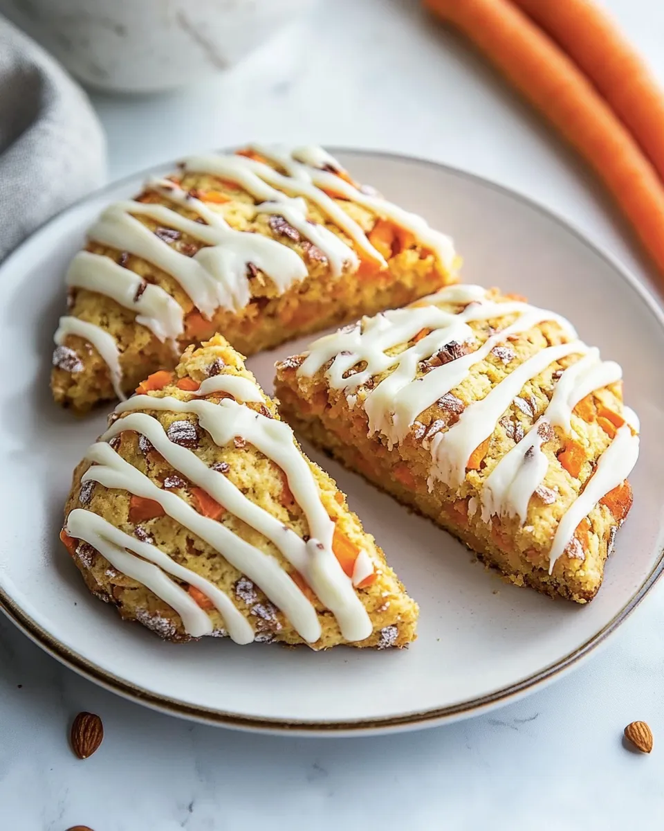 Homemade Almond Flour Carrot Cake Scones photo