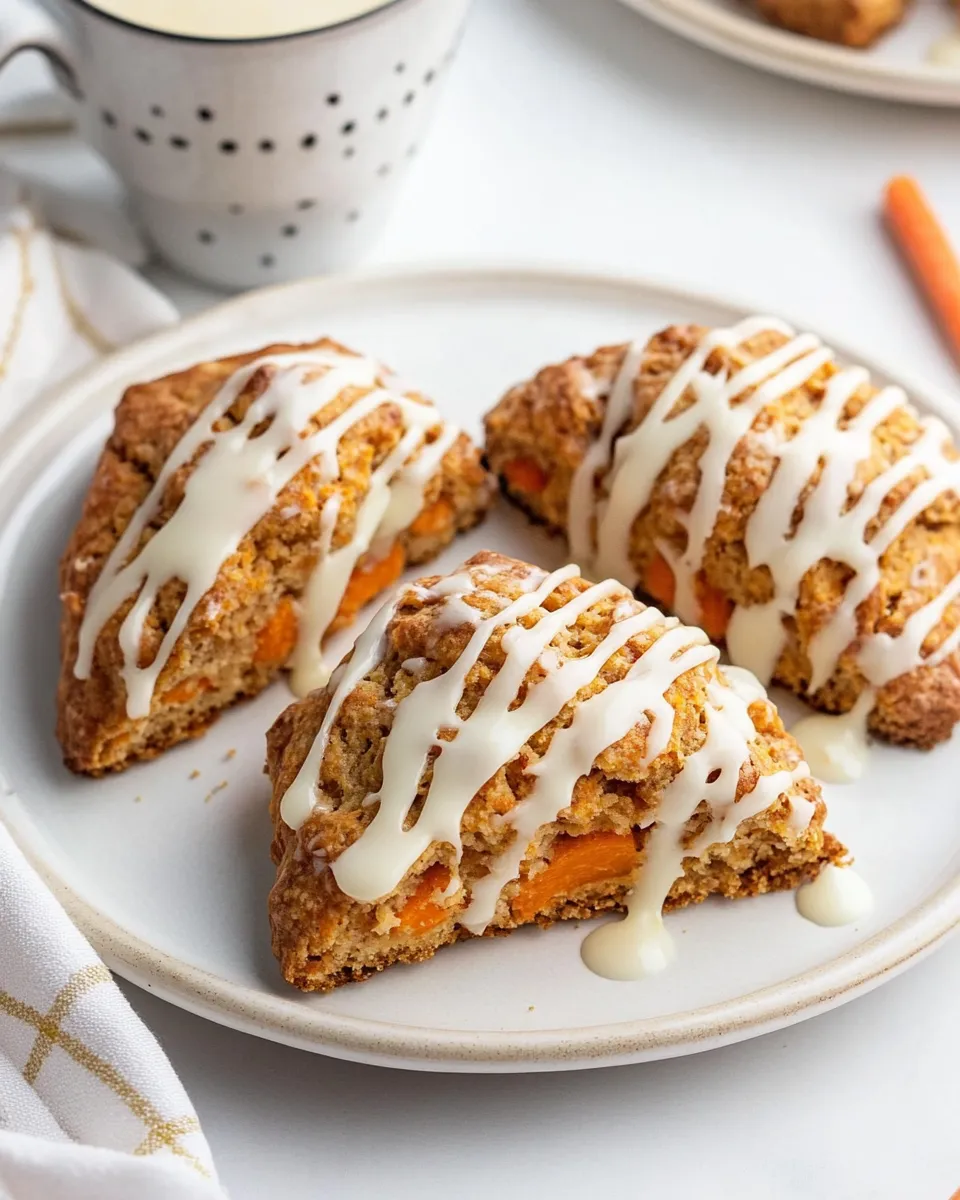 Classic Almond Flour Carrot Cake Scones image