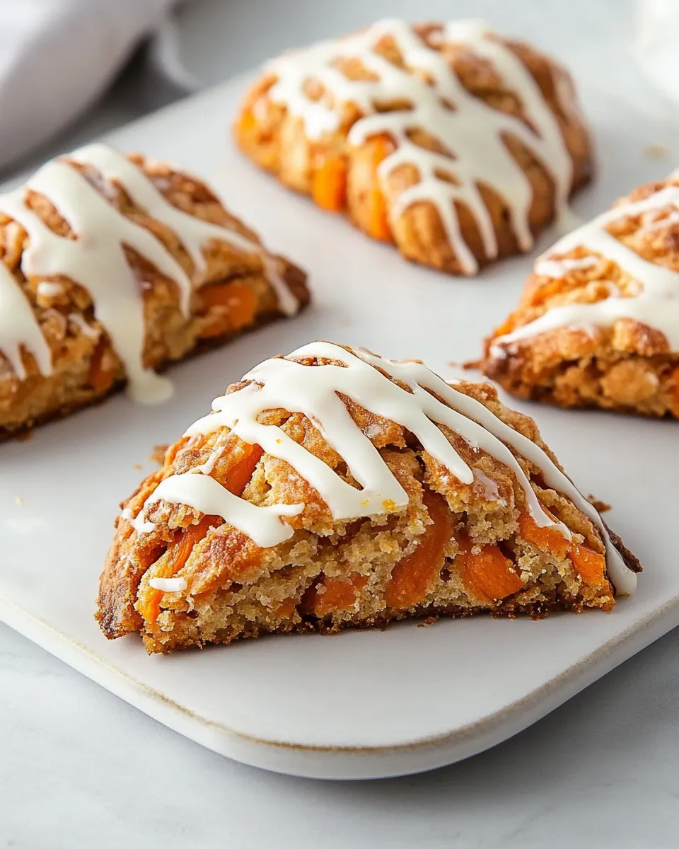 Easy Almond Flour Carrot Cake Scones recipe photo