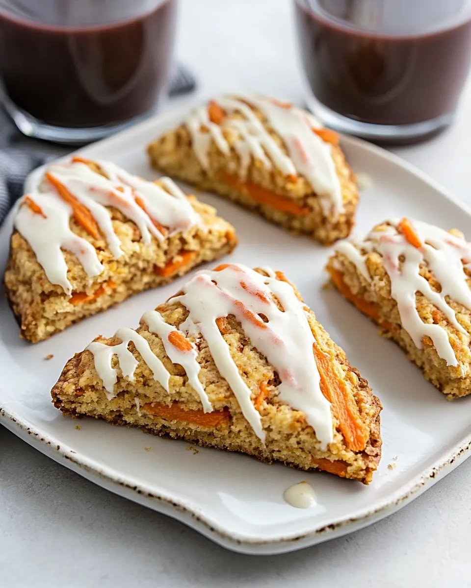 Delicious Almond Flour Carrot Cake Scones shot