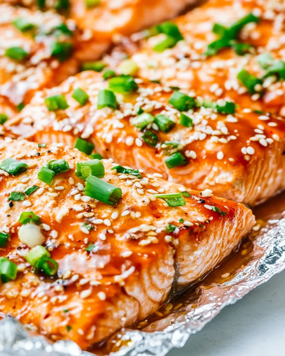 Homemade Asian Glazed Salmon in Foil photo