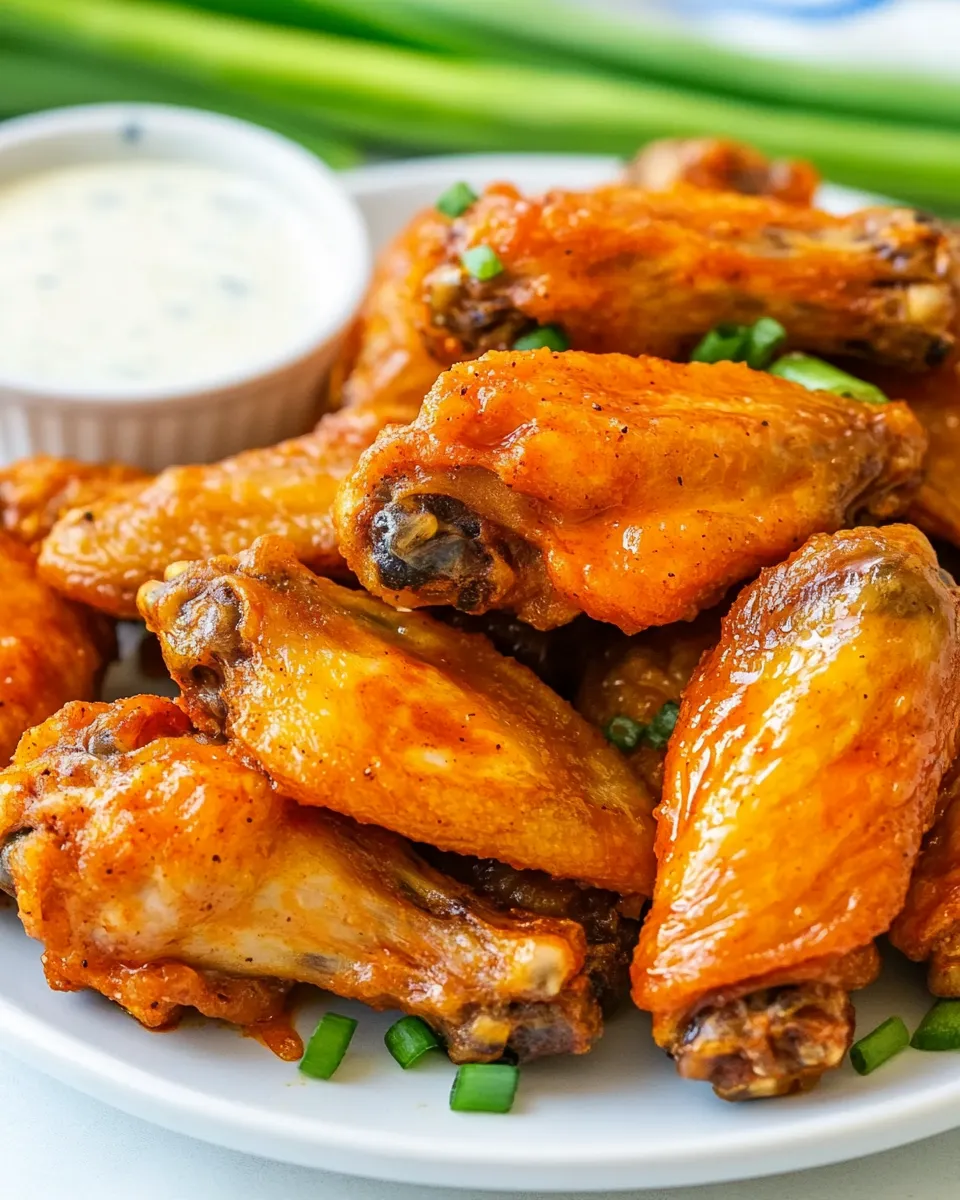 Homemade Baked Buffalo Wings recipe photo