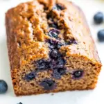 Homemade Brown Sugar Blueberry Banana Bread with Blueberry Butter photo