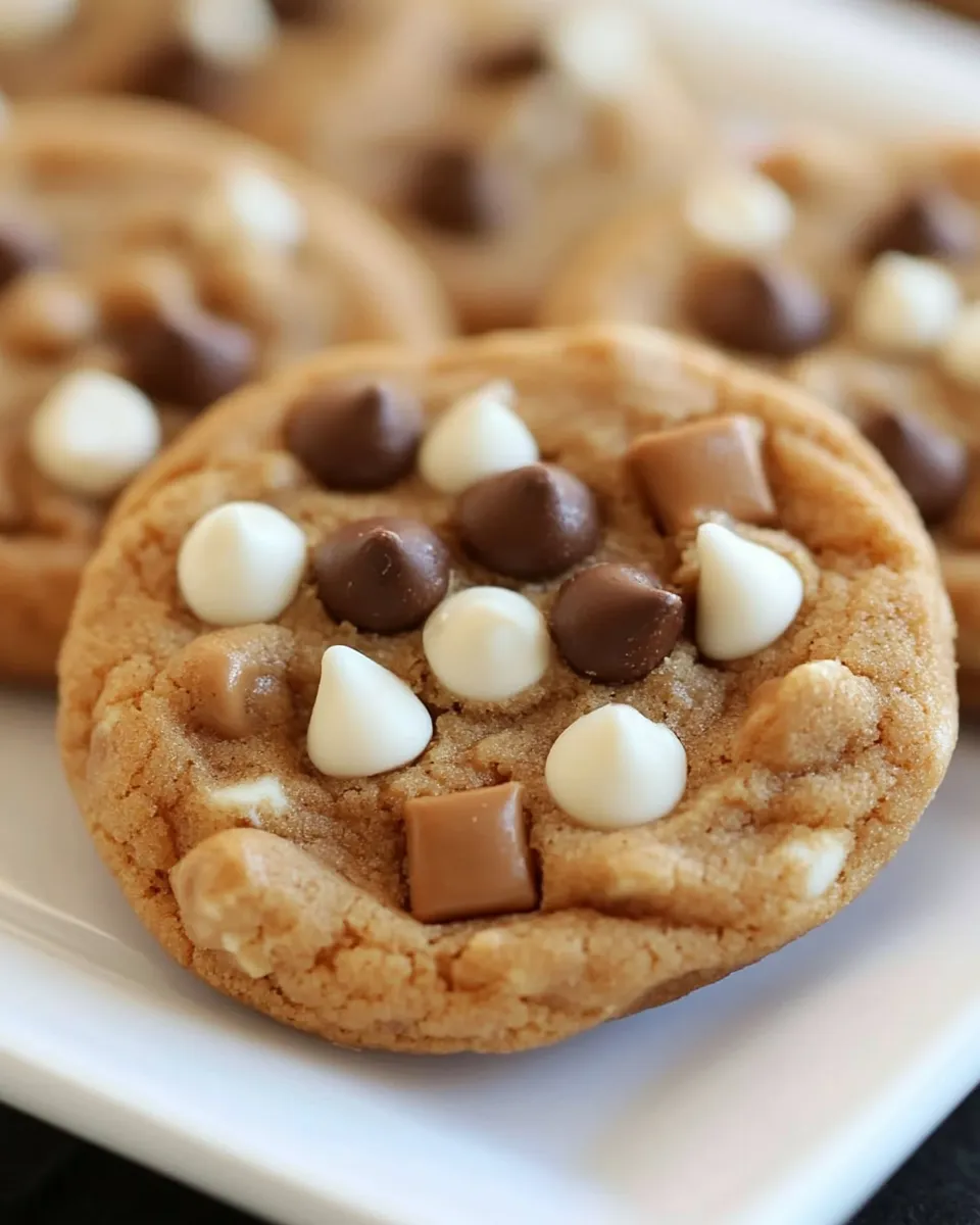 Homemade Butterscotch Pudding Triple Chip Cookies photo