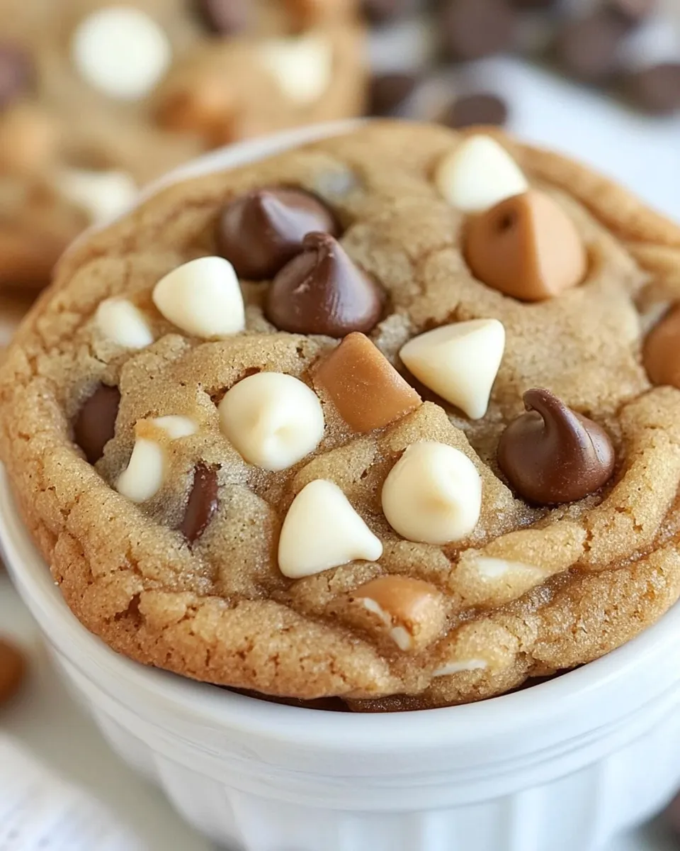 Easy Butterscotch Pudding Triple Chip Cookies recipe photo