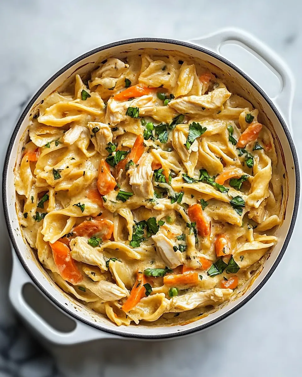 Quick Chicken Pot Pie Pasta dish photo