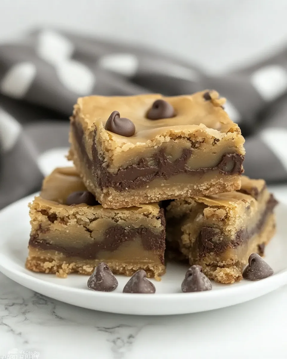Delicious Chocolate Chip Cookie Bars with Caramel shot