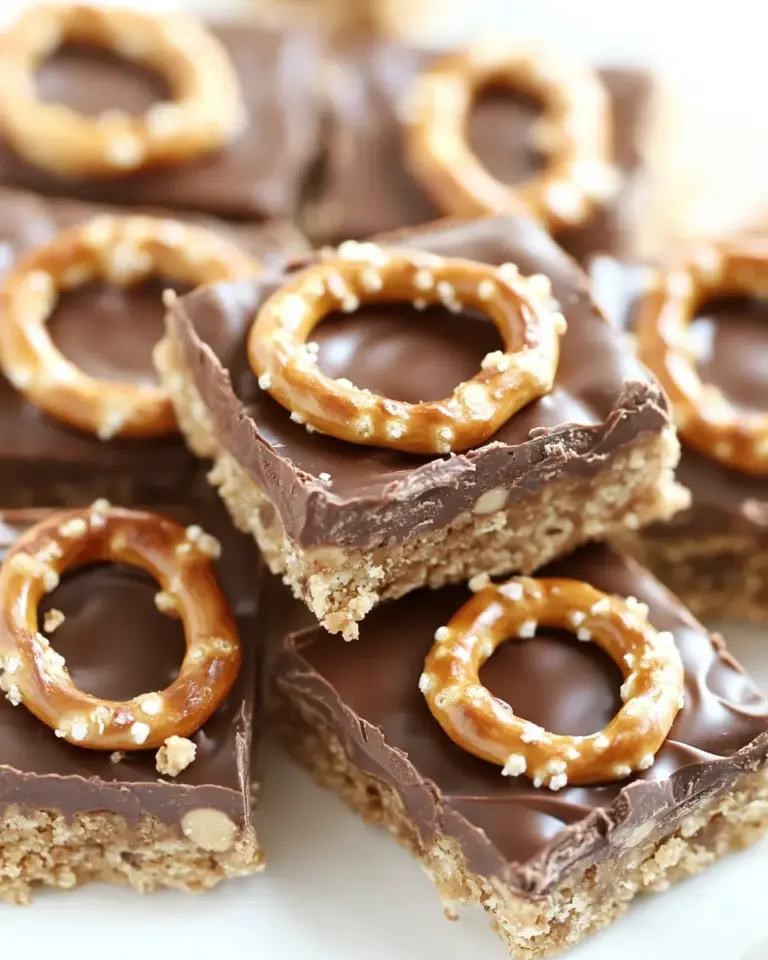 Homemade Chocolate Peanut Butter Pretzel Ritz Bars photo