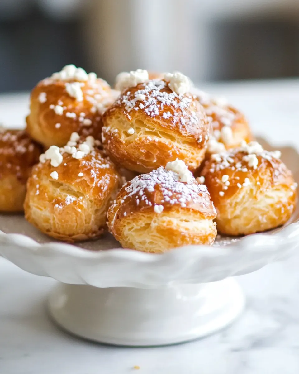 Easy Chouquettes: French Cream Puff Recipe shot