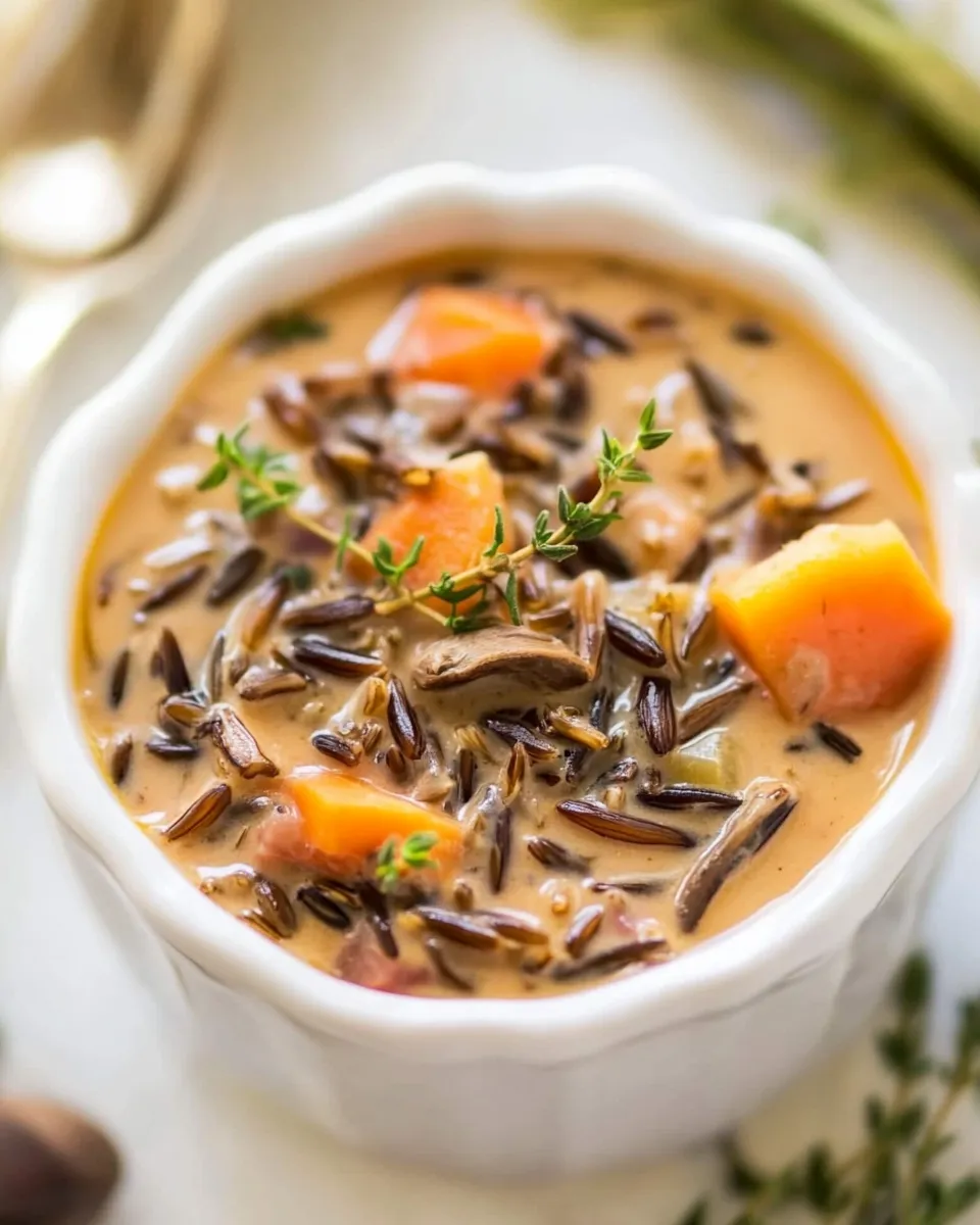 Classic Creamy Wild Rice Soup image