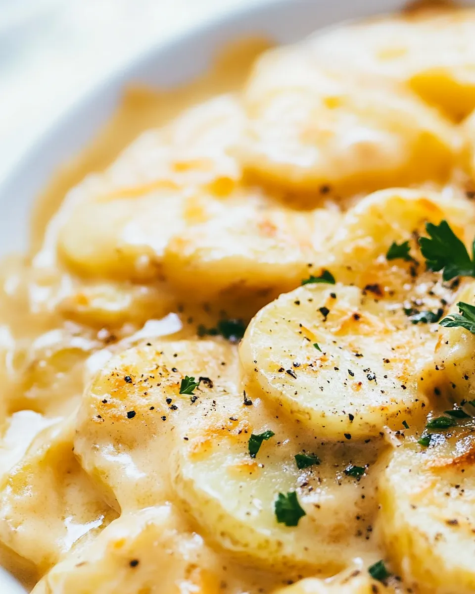 Easy Crockpot Au Gratin Potatoes recipe photo