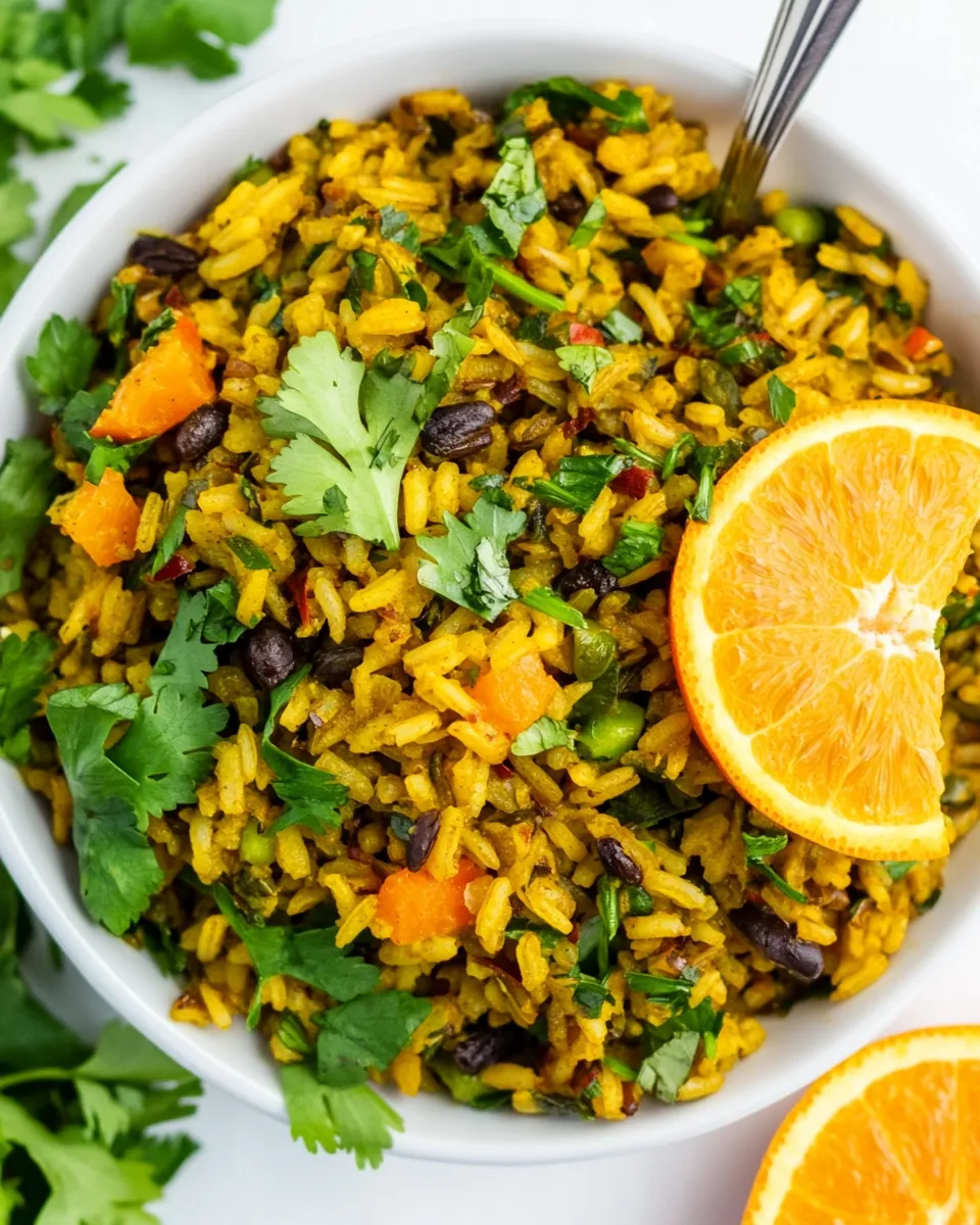 Homemade Curried Rice Salad with Orange photo