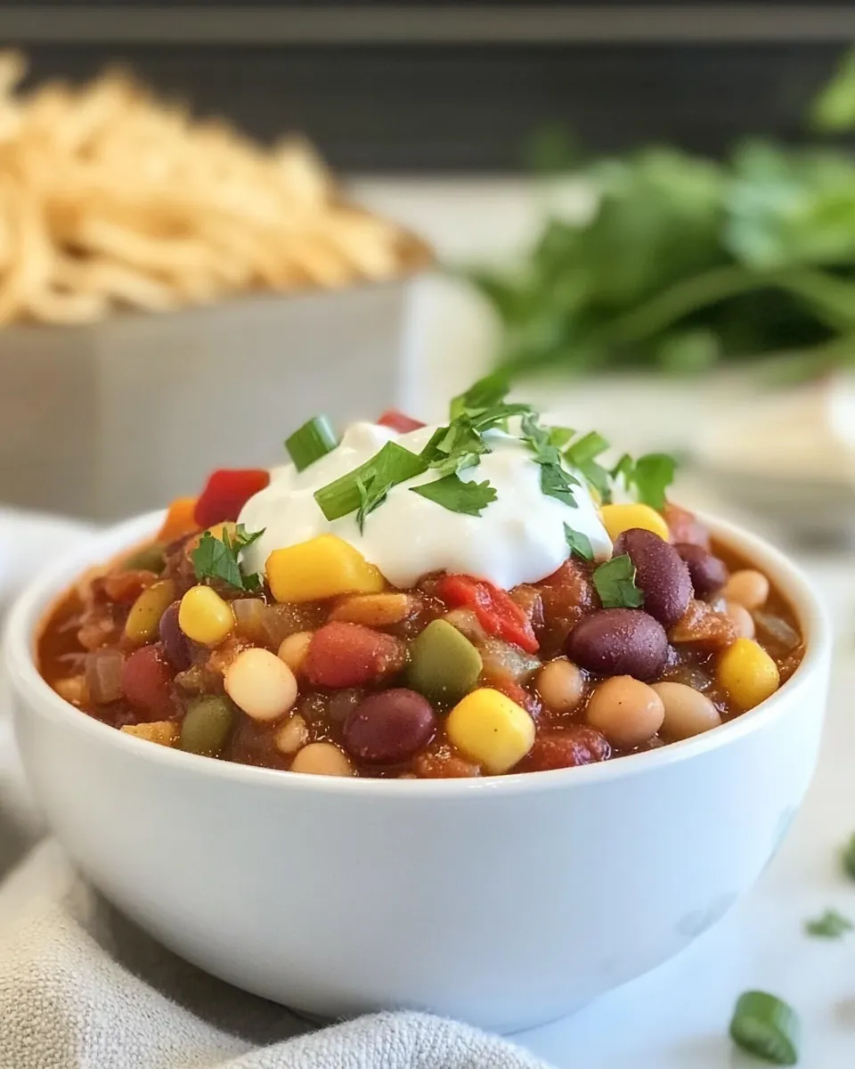 Quick Easy 5-Bean Chili shot