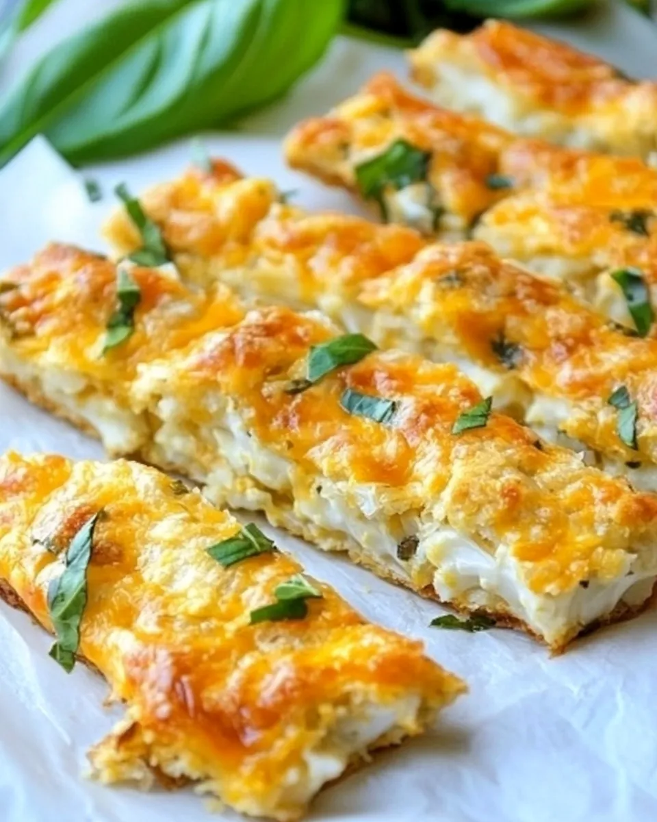 Quick Easy Cheesy Cauliflower Breadsticks recipe photo