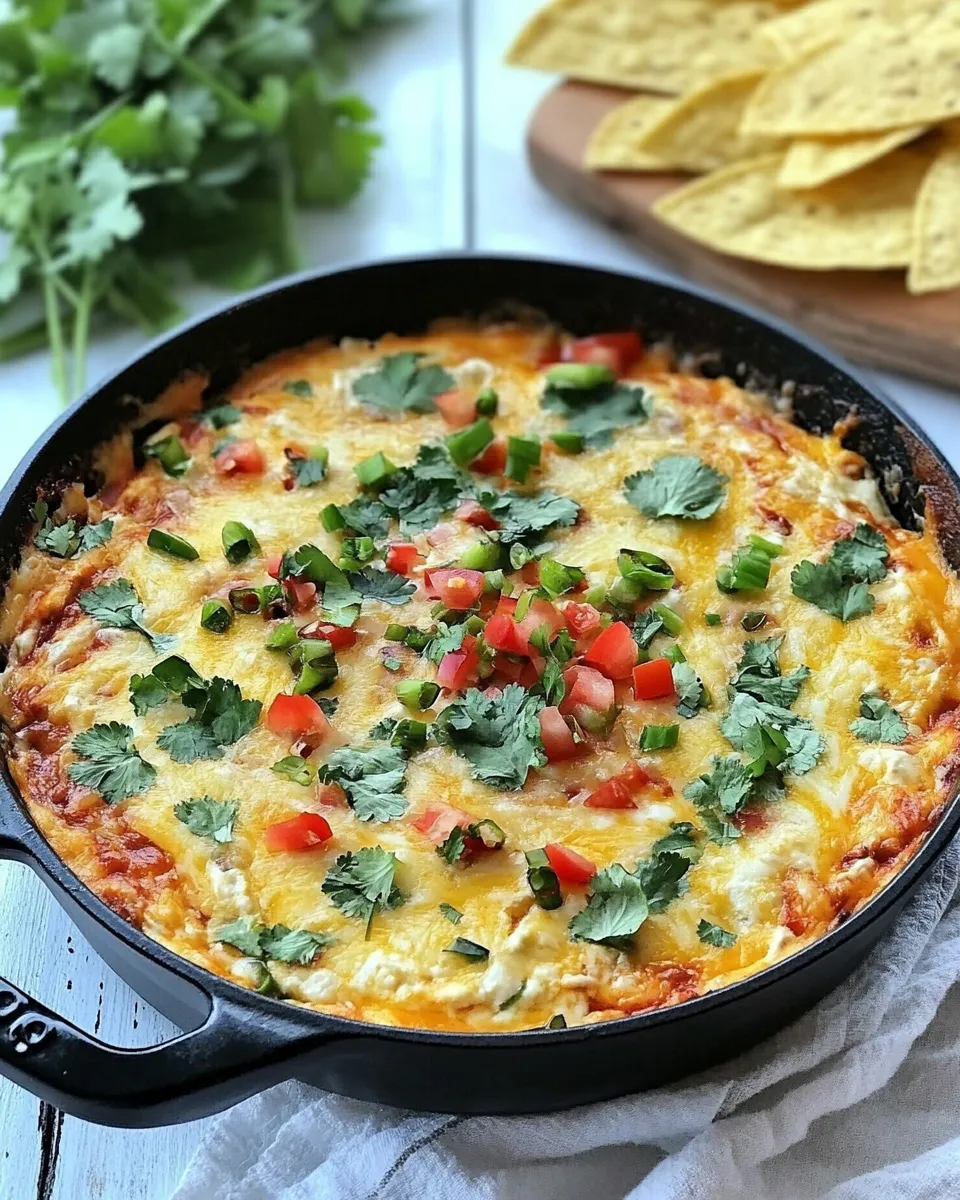 Tasty Easy Skillet Queso Dip shot