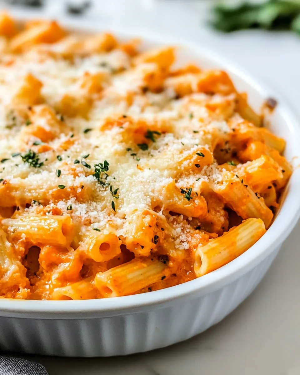Delicious Five Cheese Ziti Al Forno shot