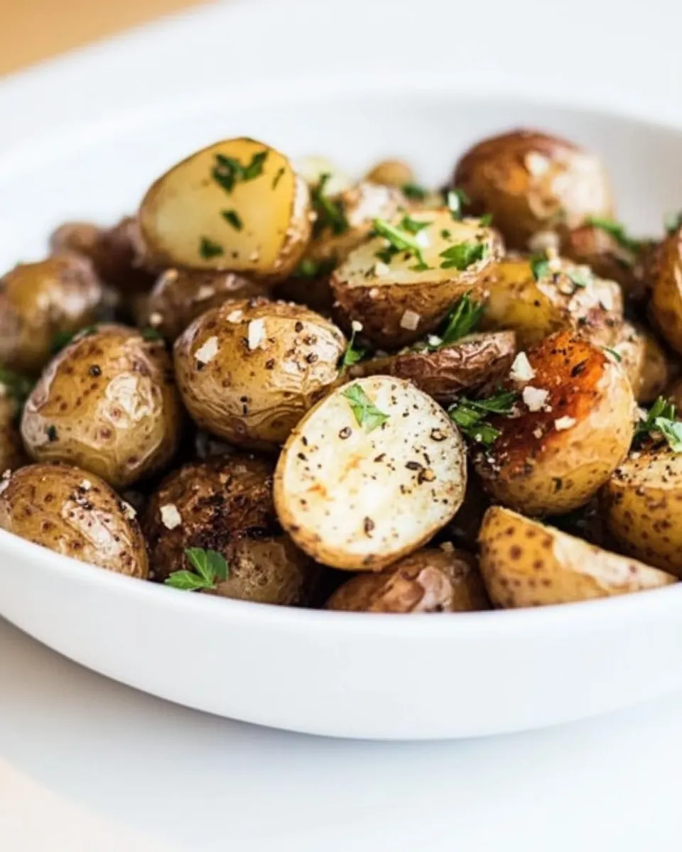 Delicious Garlic Parsley Potatoes shot