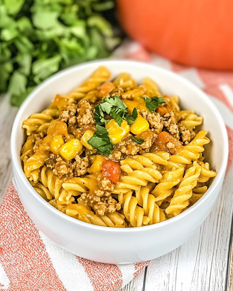 Savory Instant Pot Taco Pasta dish photo