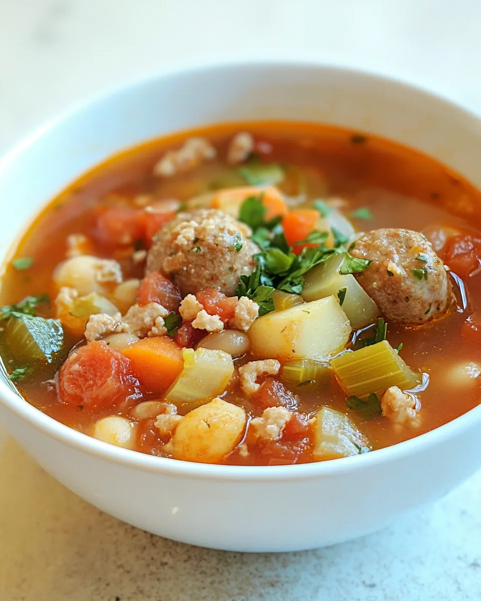 Homemade Italian Sausage Vegetable Soup photo