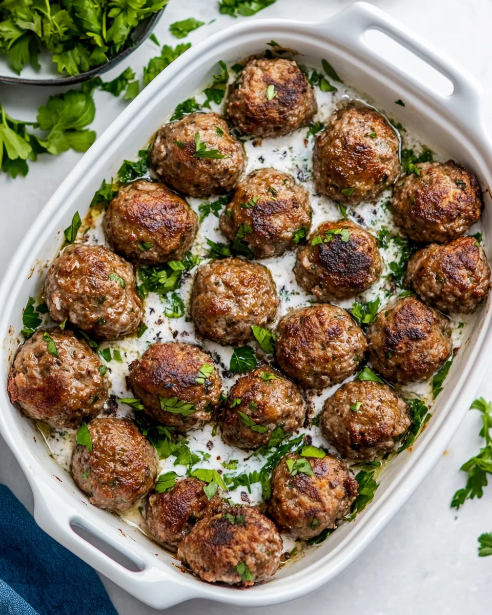 Delicious Lamb Meatballs shot