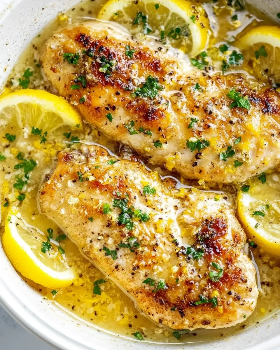 Delicious Lemon Chicken Recipe (with Lemon Butter Sauce) dish photo