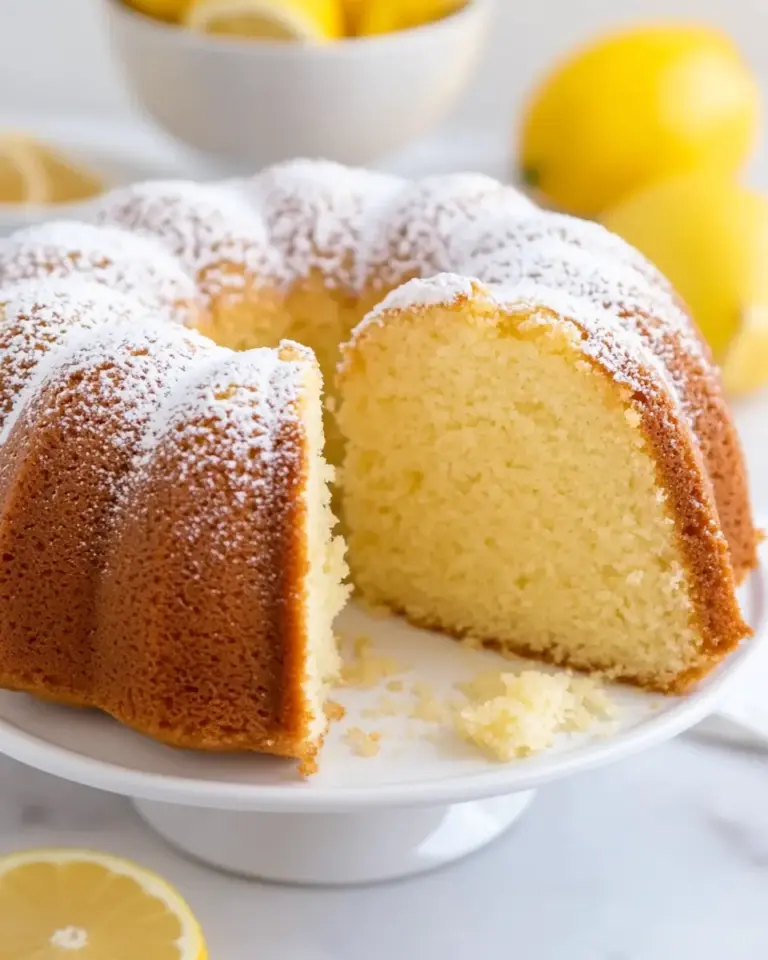 Homemade Lemon Cream Cheese Pound Cake photo
