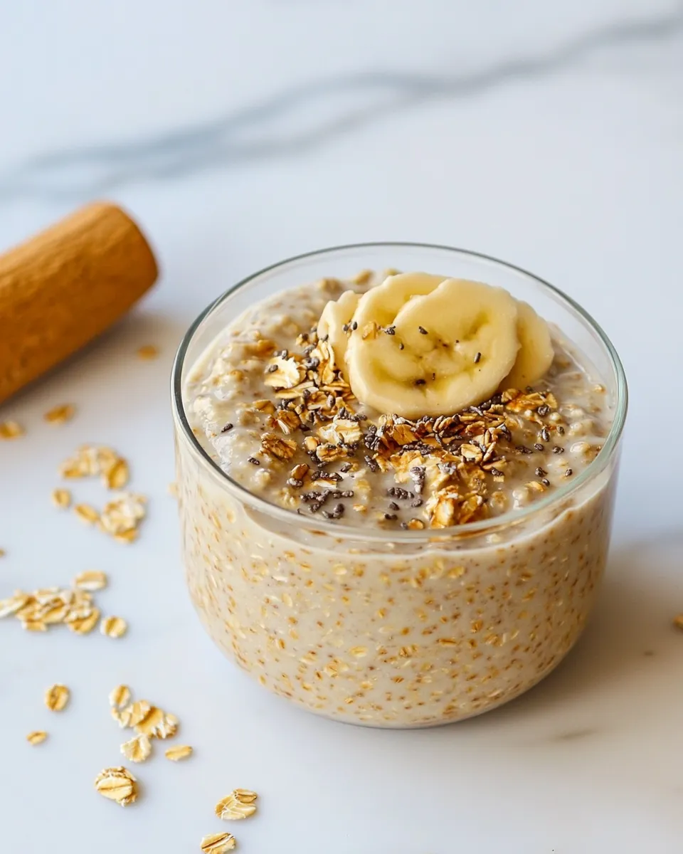 Healthy Low-Calorie Overnight Oats dish photo