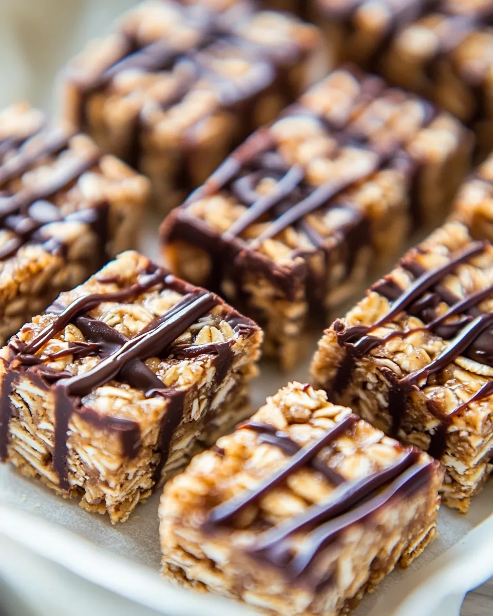 Delicious No-Bake Samoas Cookie Granola Bars recipe photo