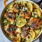 Classic One Skillet Greek Lemon Chicken and Rice. image