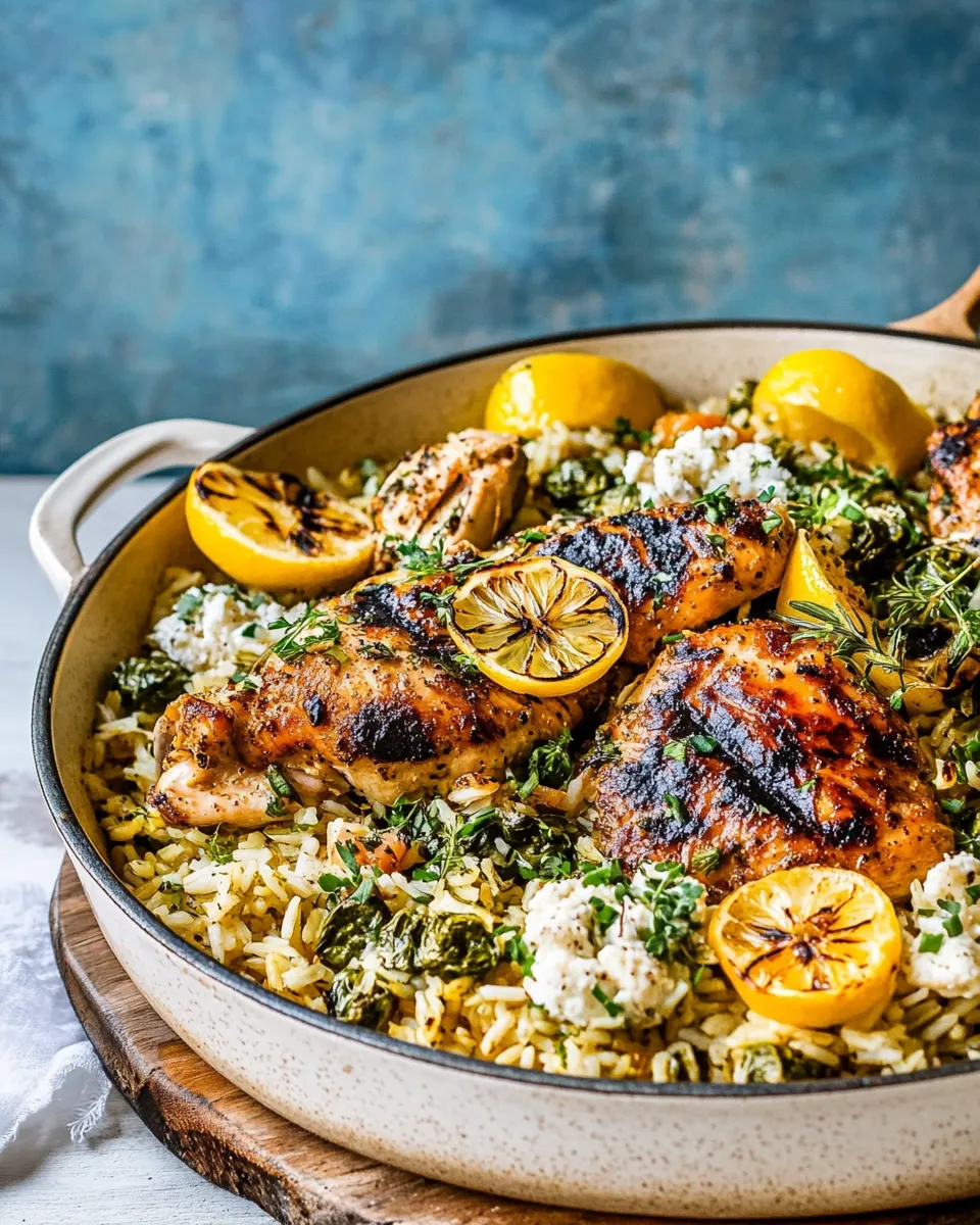 Fresh One Skillet Greek Lemon Chicken and Rice. picture