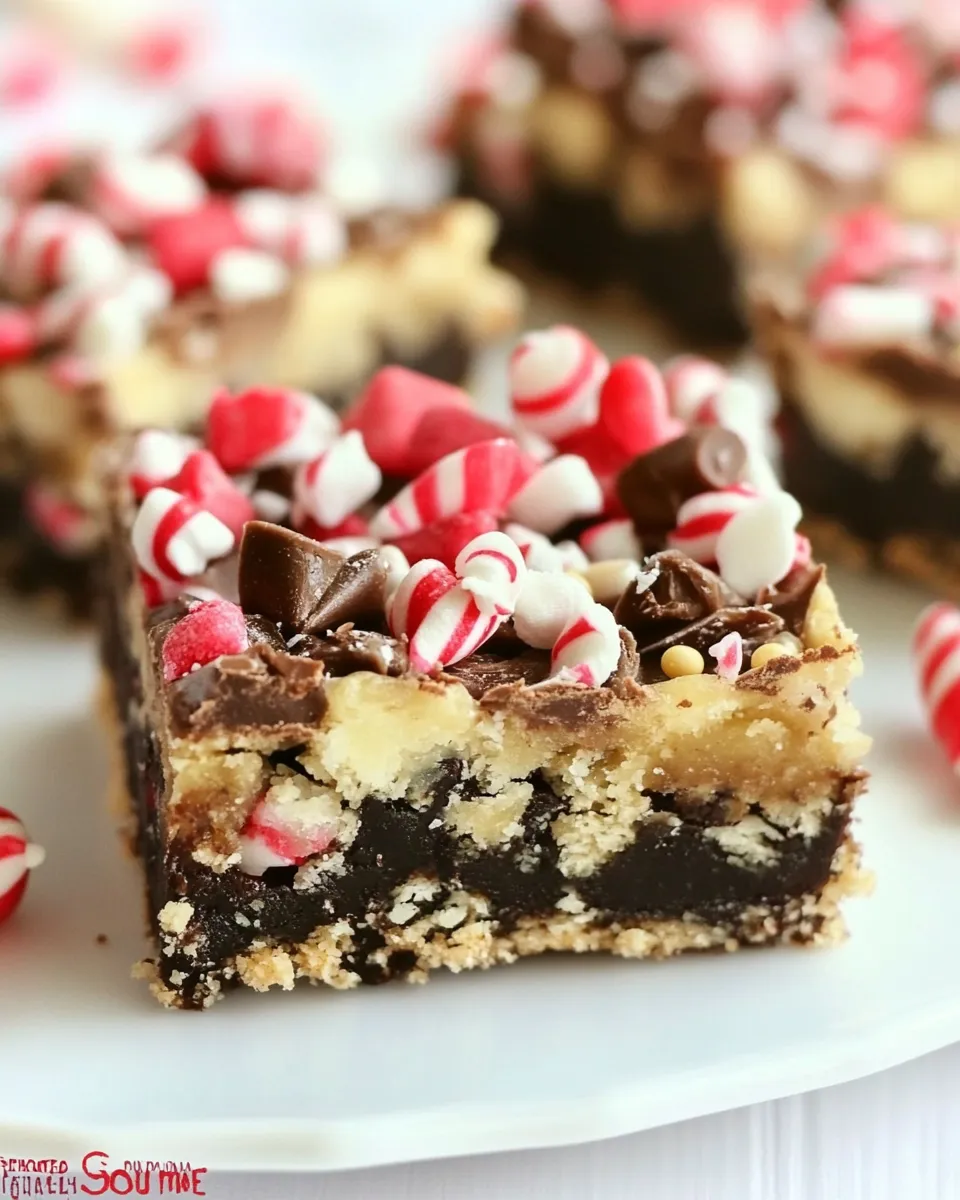 Easy Peppermint Magic Bars recipe photo