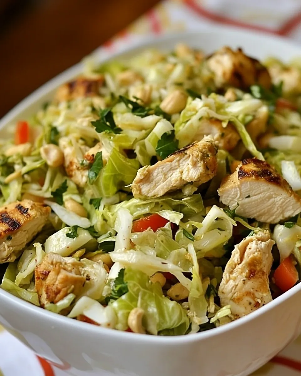 Quick Sandees Asian Chicken Cabbage Salad recipe photo