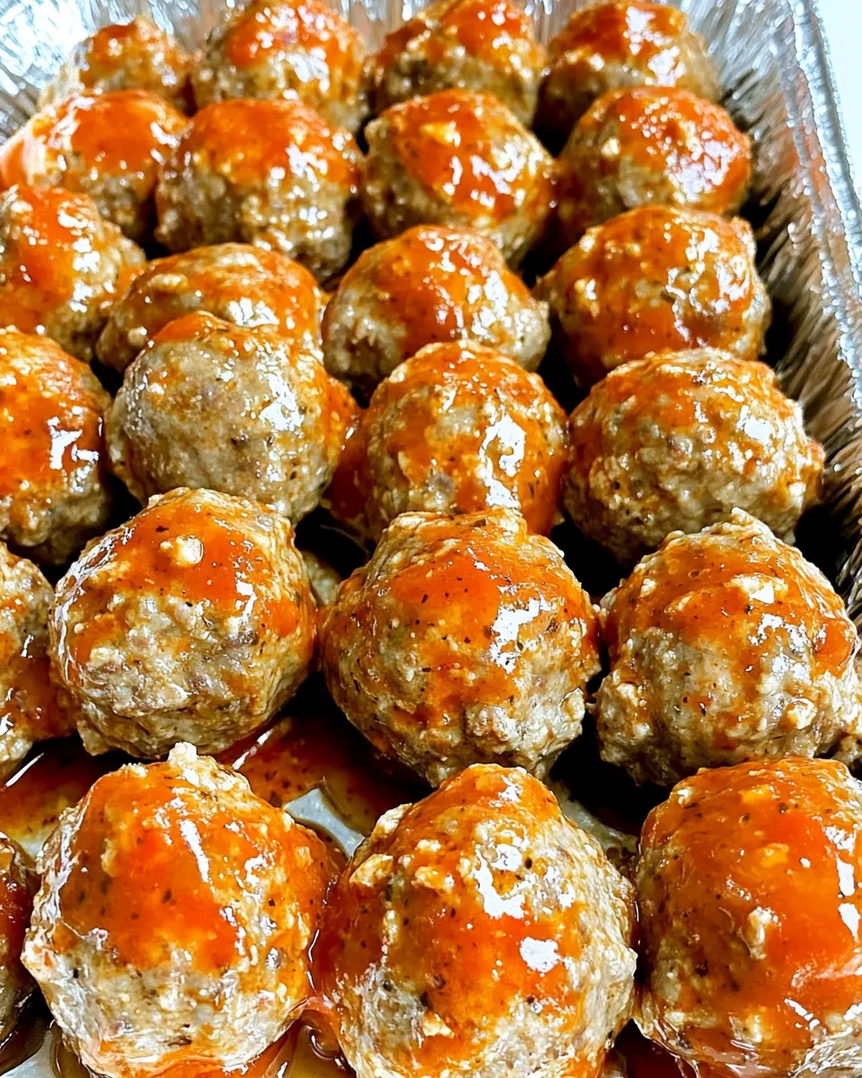Quick Sheet Pan Party Meatballs shot