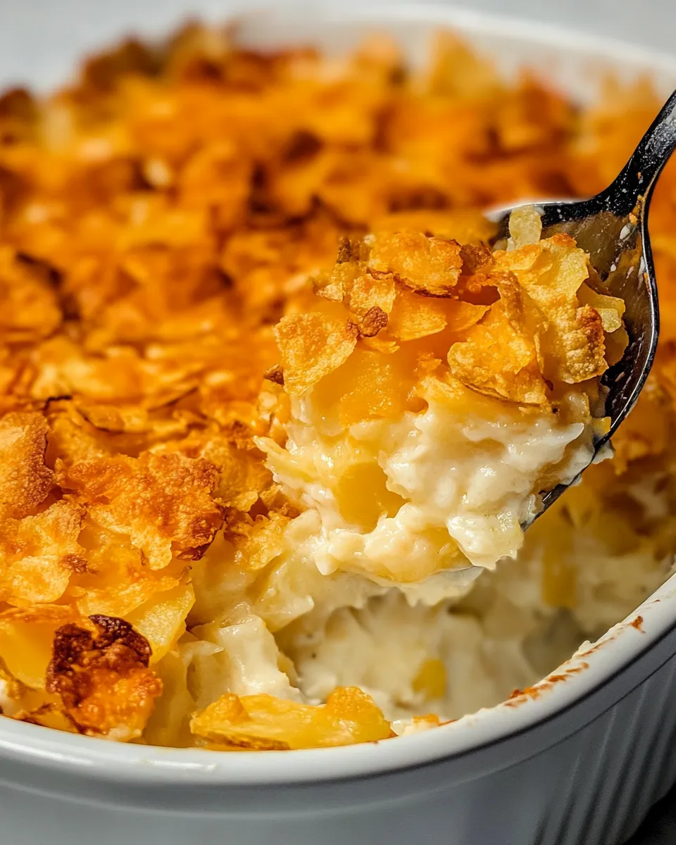 Delicious The Best Cheesy Potato Casserole shot