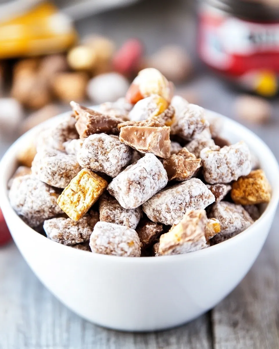 Classic Twix Muddy Buddies recipe photo