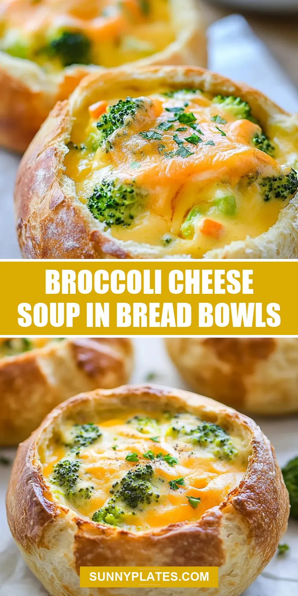 How To Make Homemade Broccoli Cheese Soup In Bread Bowls