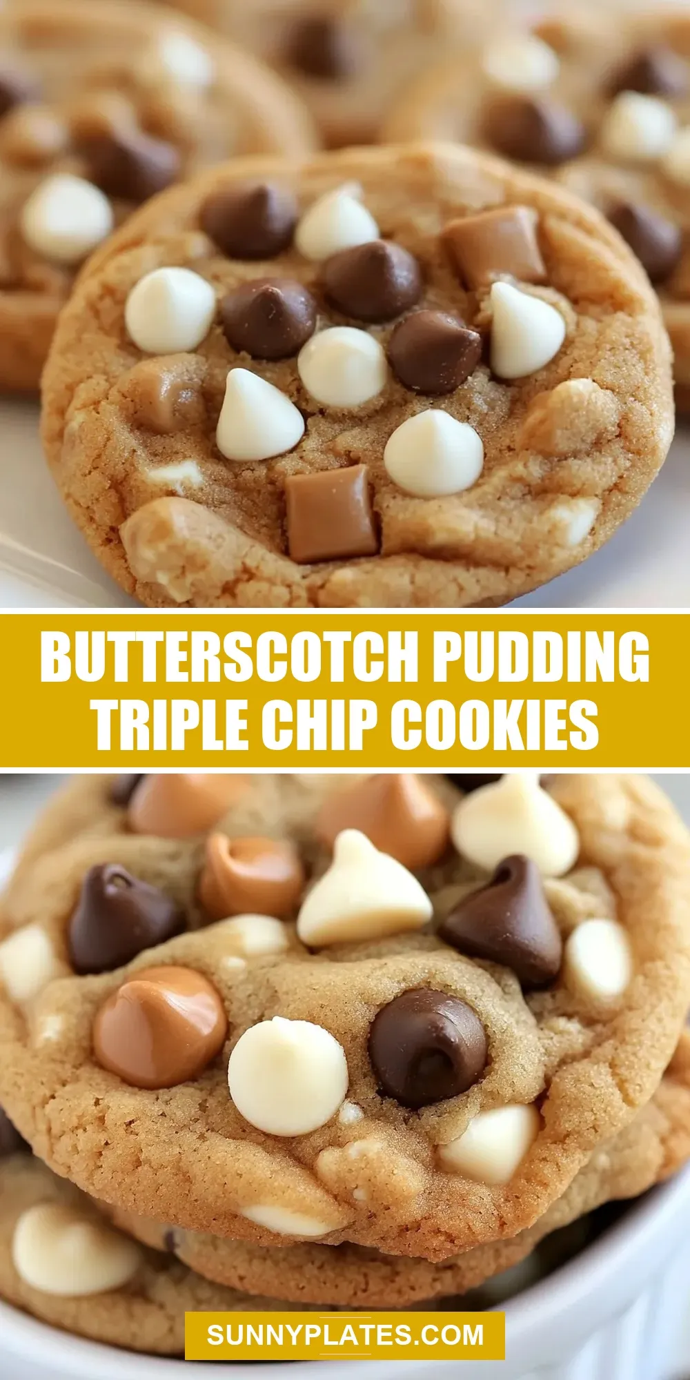 How To Make Delicious Butterscotch Pudding Triple Chip Cookies