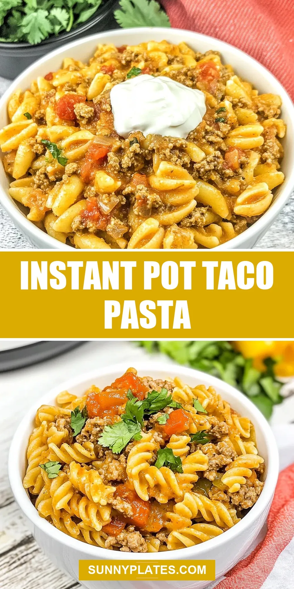 Easy Instant Pot Taco Pasta Recipe