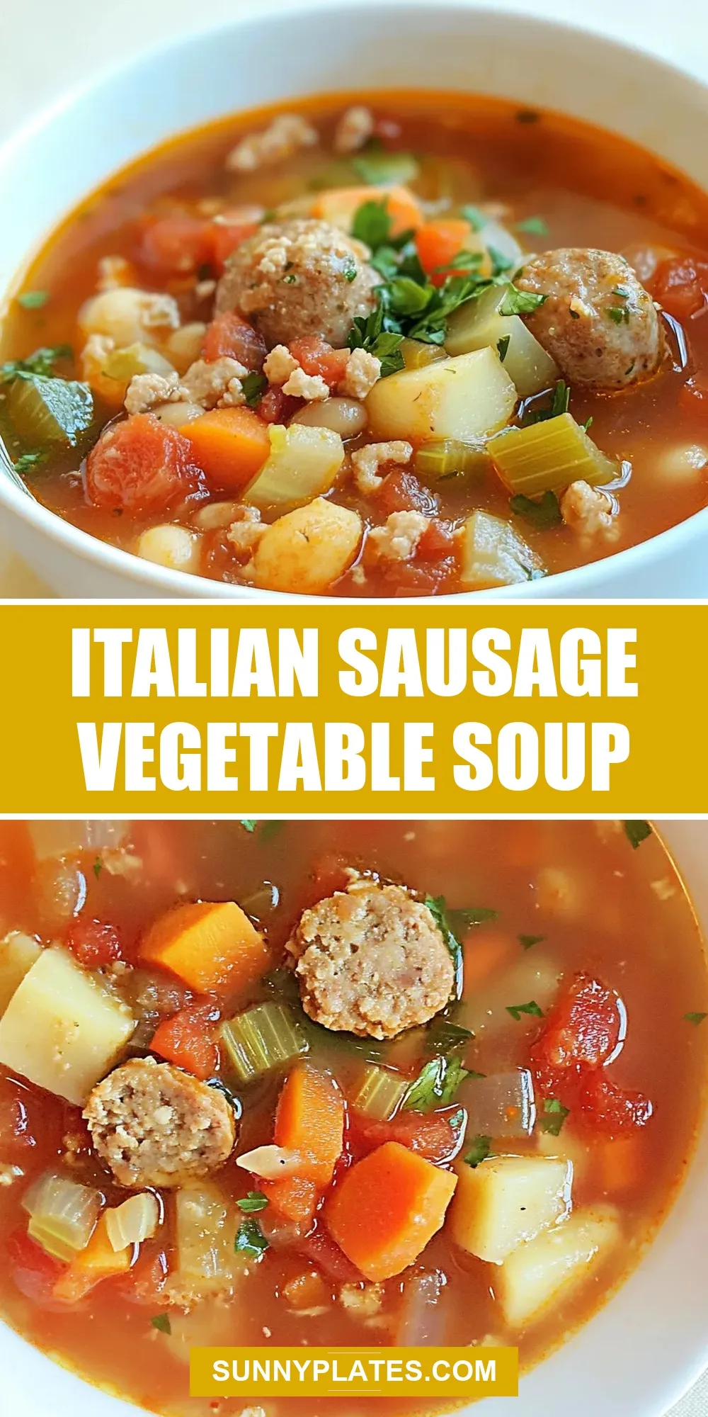 Easy Italian Sausage Vegetable Soup Recipe