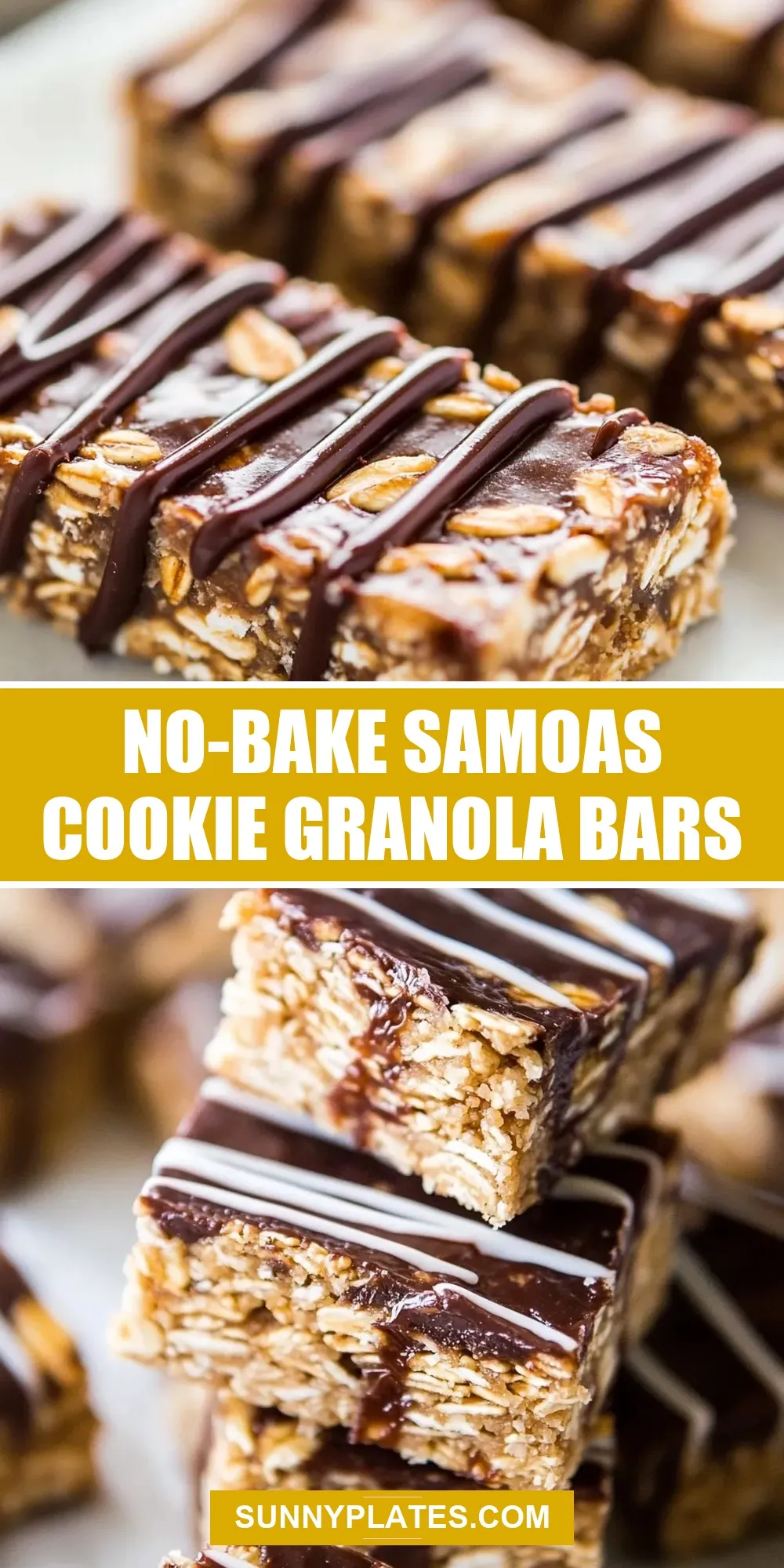 How To Make Creamy No-Bake Samoas Cookie Granola Bars