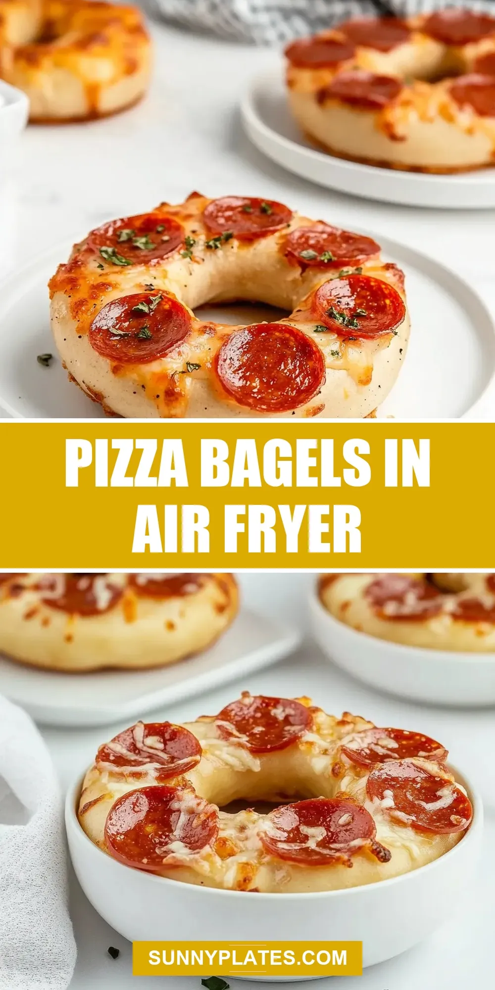 The Best Pizza Bagels In Air Fryer Ever