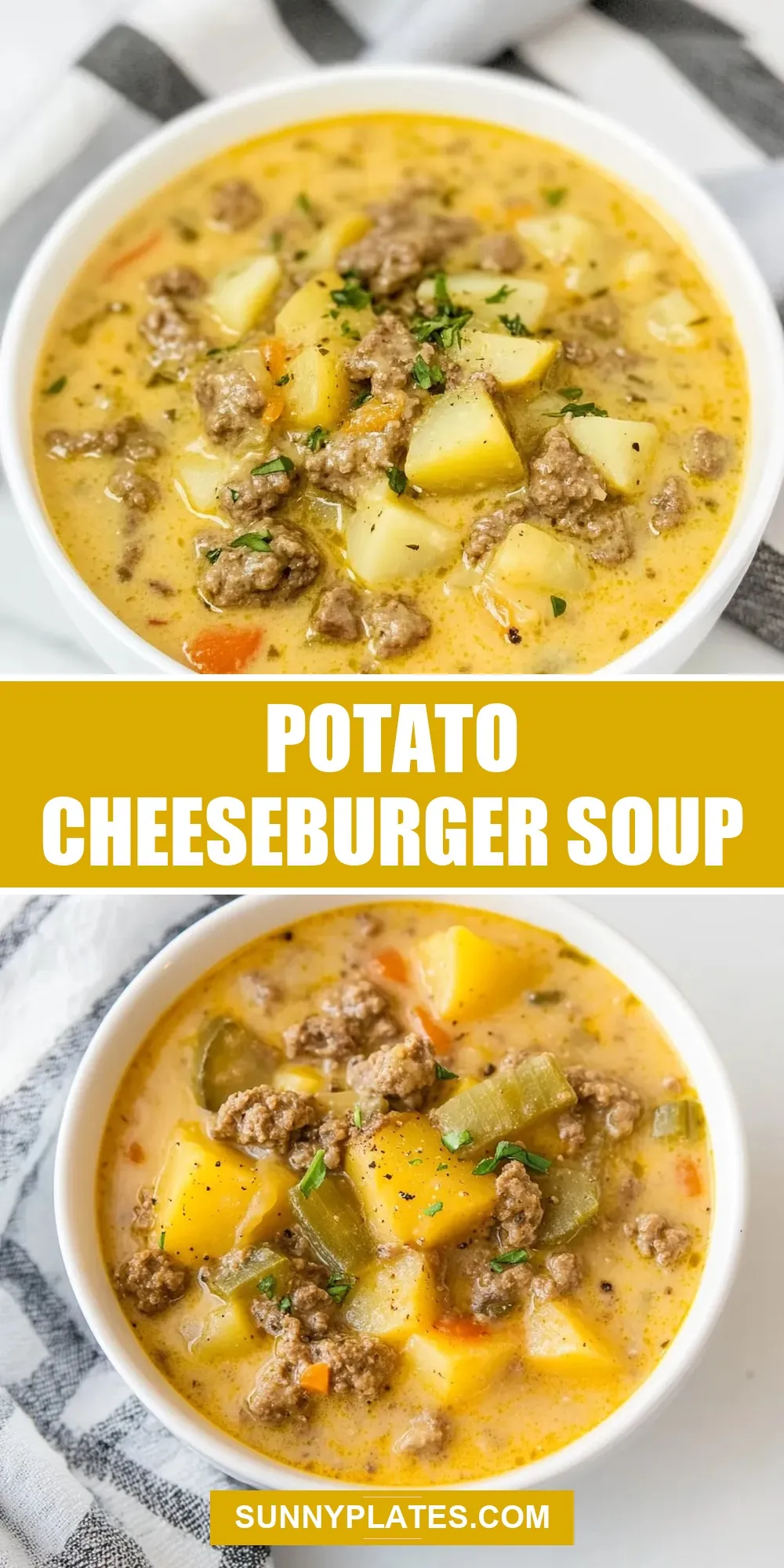 Potato Cheeseburger Soup (Perfect & Delicious)