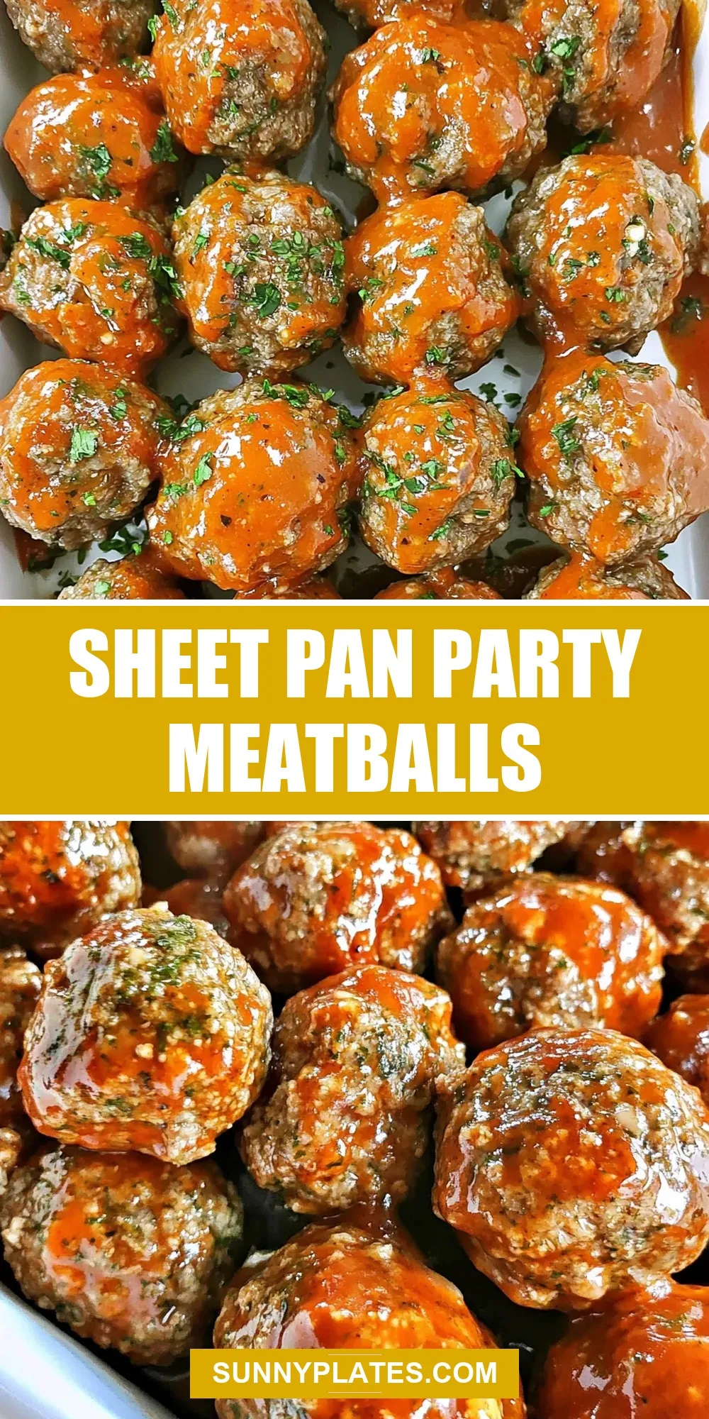 Easy Sheet Pan Party Meatballs Recipe