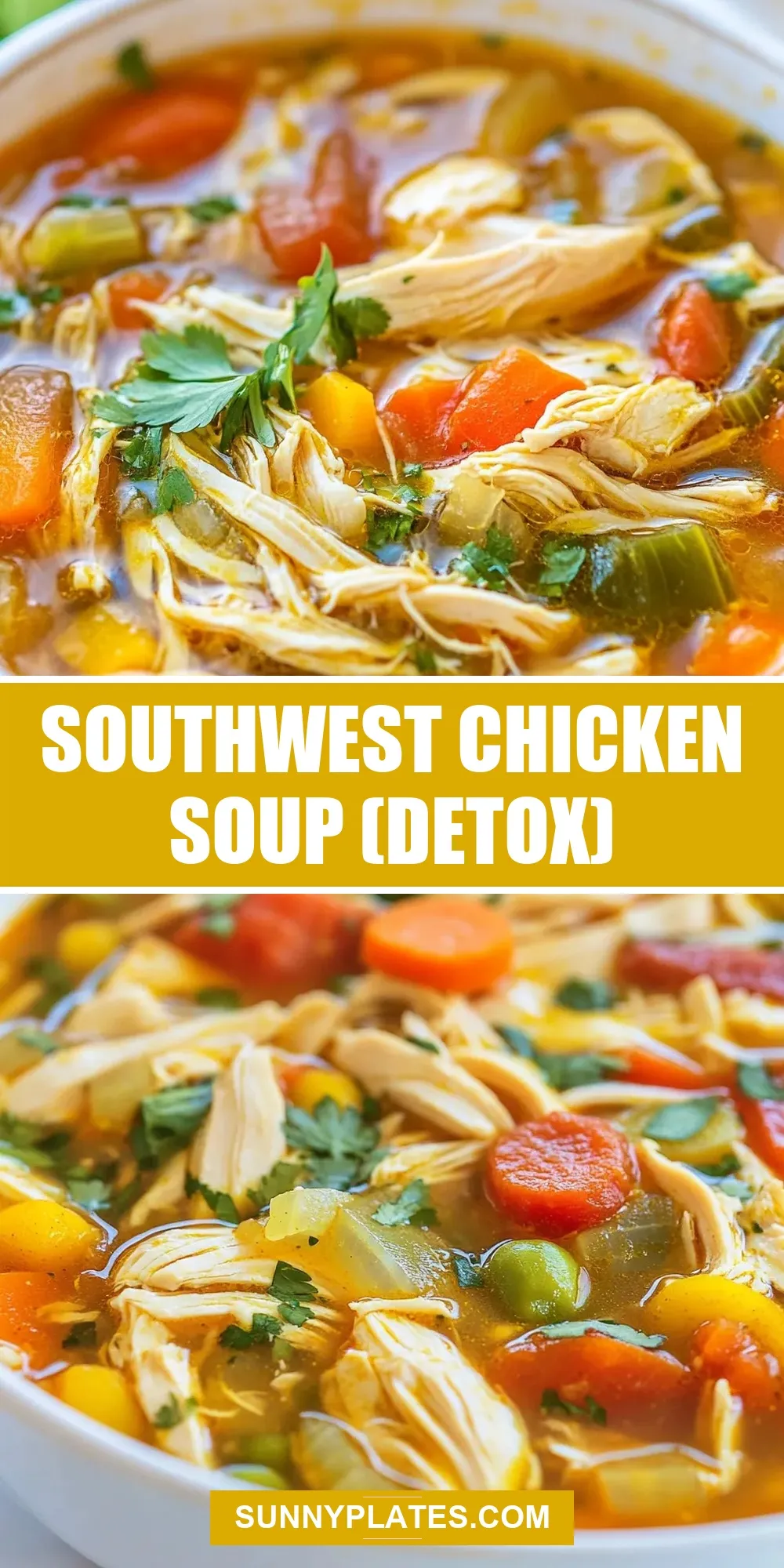 How To Make Simple Southwest Chicken Soup (Detox)