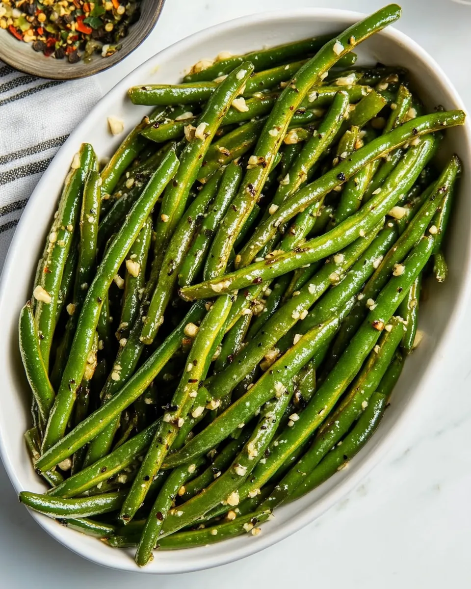 Easy 15-Minute Garlic Green Beans photo