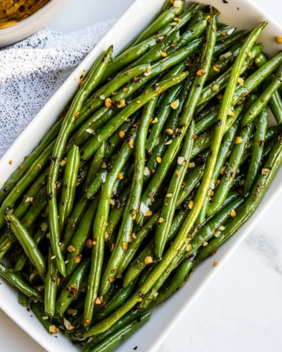 Homemade 15-Minute Garlic Green Beans dish photo