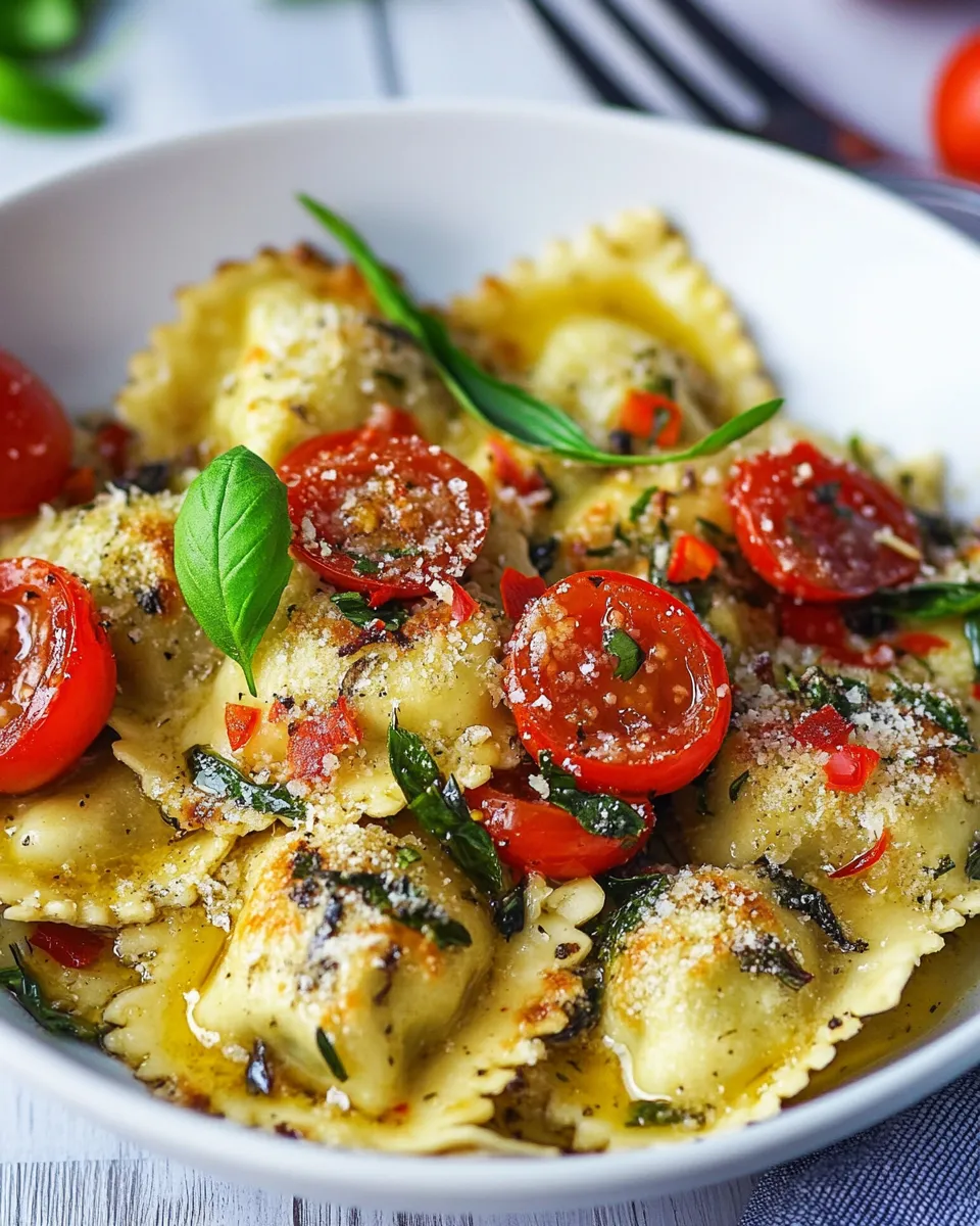 Easy 15 Minute One Pan Ravioli Recipe photo